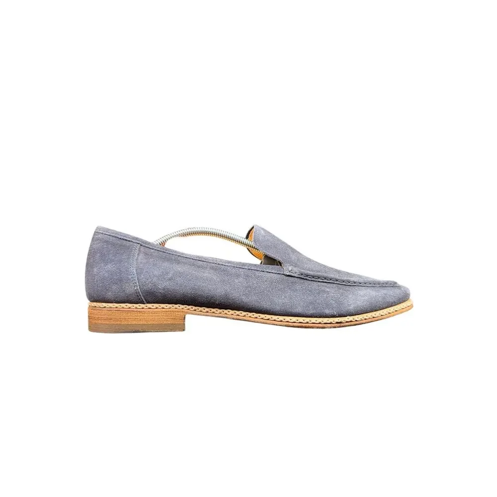 J. Wilton Blue Suede Loafers EU 42 US 9 Made in Italy Vero Cuoio
